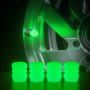 TAMPA DE VÁLVULA FLUORESCENTE PARA PNEUS DE COR VERDE - GLOWCAP™