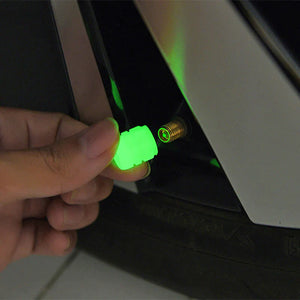 TAMPA DE VÁLVULA FLUORESCENTE PARA PNEUS DE COR VERDE - GLOWCAP™