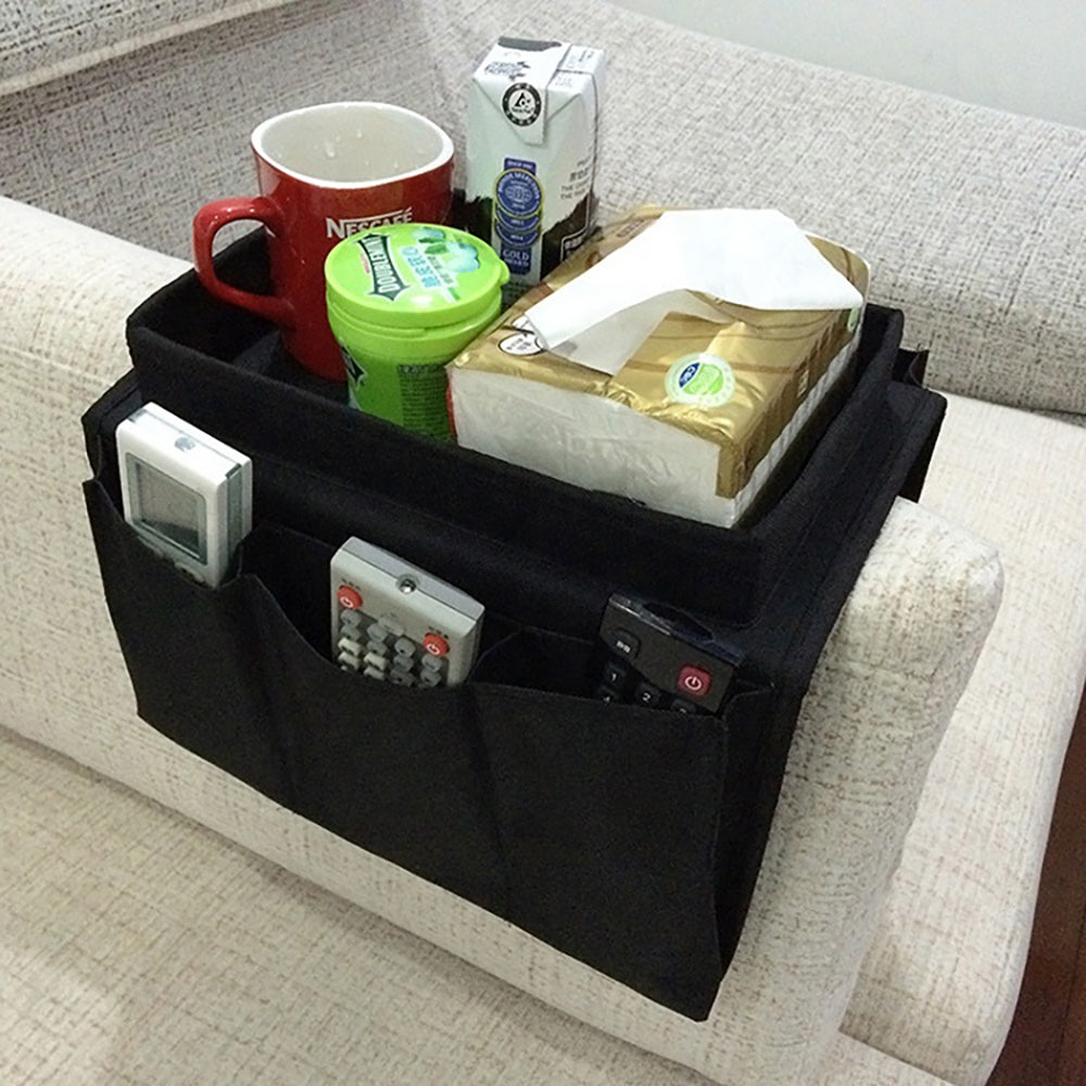 ORGANIZADOR DE SOFÁ ERGONÔMICO COM 6 BOLSOS - POCKETSOFA™