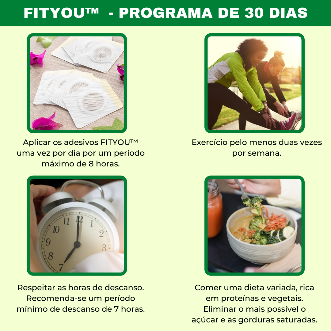 ADESIVOS DESINTOXICANTES + ACELERADOR DO METABOLISMO FÓRMULA NATURAL - FITYOU™️