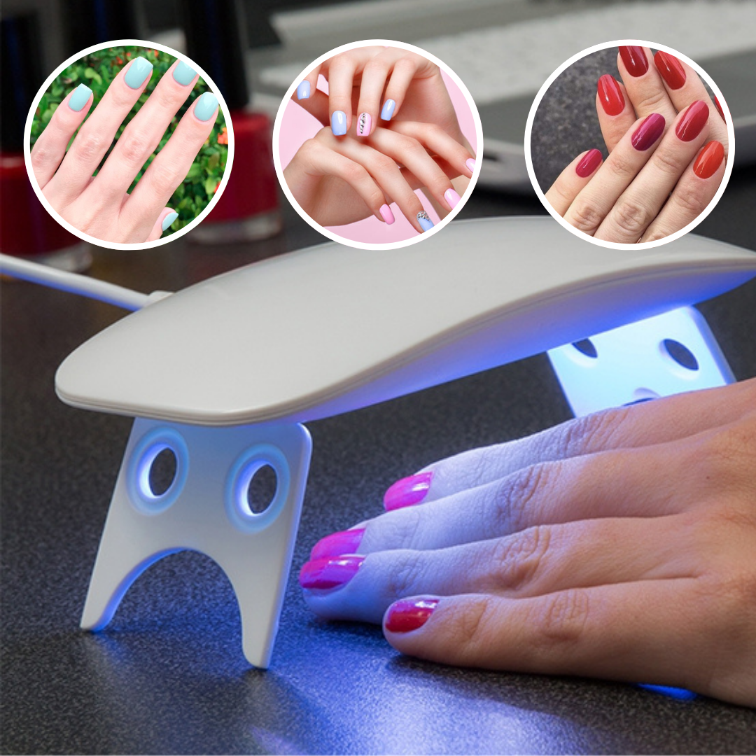 LÂMPADA LED UV COM SECAGEM ULTRA-RÁPIDA PARA UNHAS - POCKETNAILS™