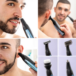 BARBEADOR ELÉCTRICO 4 EM 1 PARA BARBA, CORPO E NARIZ - POCKET BARBER™