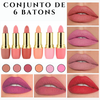 Conjunto de 6 Batons Estilo Matte 24 Horas - CREAM24™