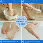 TRATAMENTO COM MEIAS ESFOLIANTES PARA PÉS COM CALOSIDADES - FeetPeel™