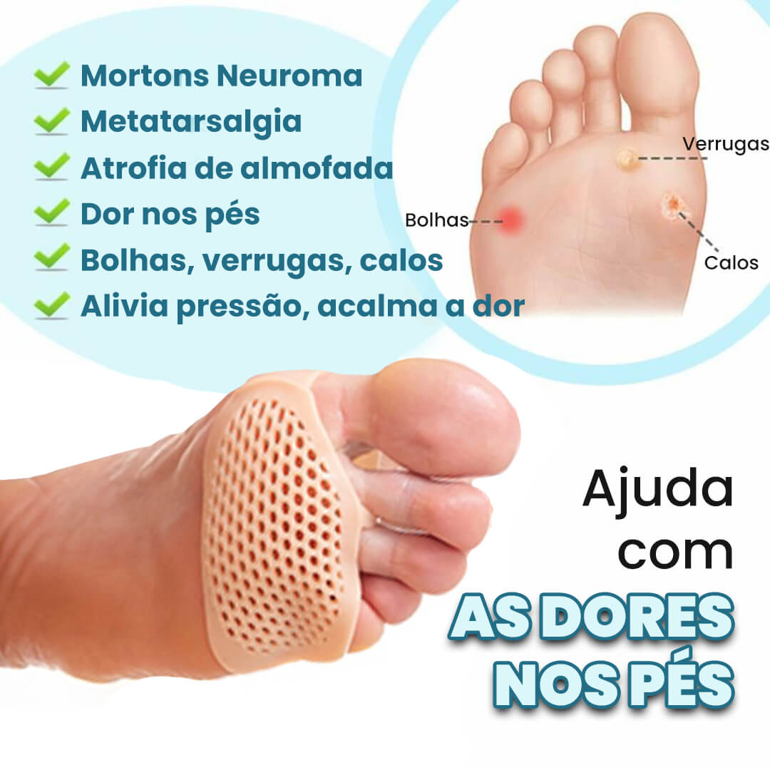 Almofadas Metatarsais Corretivas Pacote 2 Unidades - SilStep™