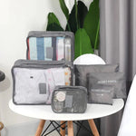 CONJUNTO DE ORGANIZADORES DE BAGAGEM 6 EM 1 - TRAVEL ORGANISER™