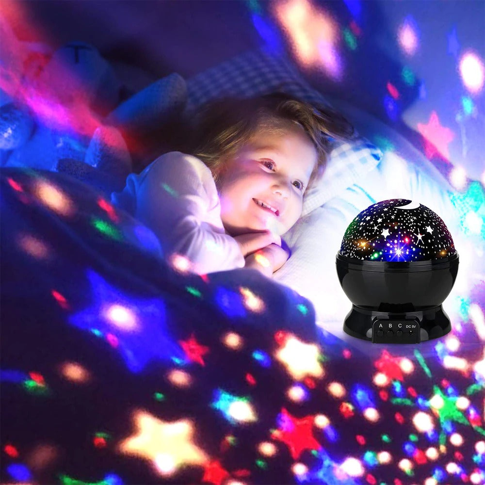 PROJECTOR DE ESTRELAS 360º PARA QUARTOS - STARLAMP™