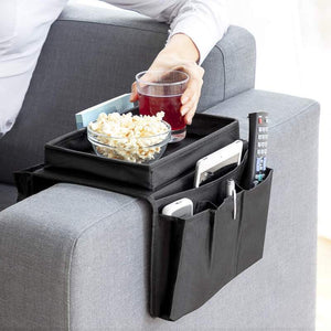 ORGANIZADOR DE SOFÁ ERGONÔMICO COM 6 BOLSOS - POCKETSOFA™